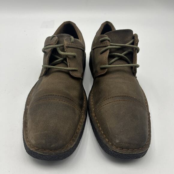 RJ Colt Fletcher Cap Toe Oxford Men\'s Brown Nubuck Leather Lace Shoes Sz US 10.5 main image 5